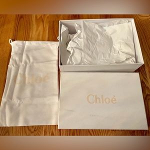 Chloe shoe box with dust bag
